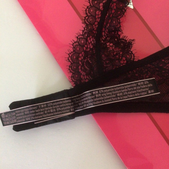 VICTORIAS SECRET VERY SEXY PUSH UP BRA BLACK SATIN AND LACE SIZE 32D - Picture 15 of 16